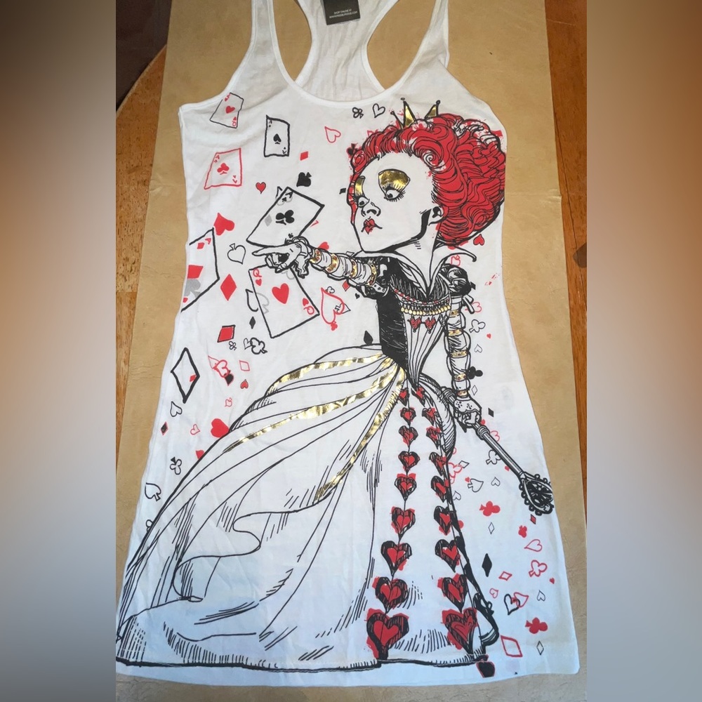 COPY - New with tags Miss Selfridge Queen of Hearts racerback top from UK